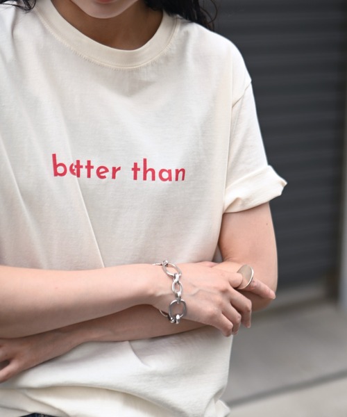 Marient（マリエント）の「カラープリントロゴTEE/Tシャツ（Tシャツ/カットソー・レディース・チャコール/ベージュ・FREE）」の3枚目の写真