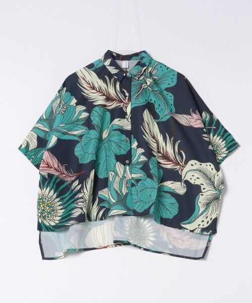 【セール】(BD)【ihana】フラミンゴ ボタニカル ワイド シャツ ブラウス（シャツ/ブラウス）｜BARNDOOR（バーンドア）