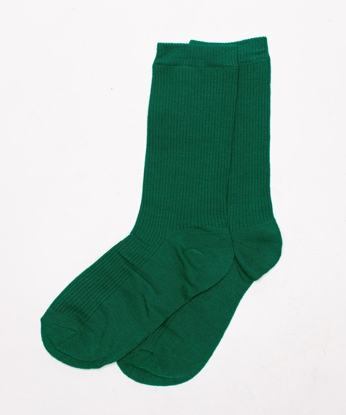 SVEC（シュベック）の「カラーリング リブソックス（ソックス/靴下・レディース・ホワイト/チャコールグレー/ライトブルー/ブラウン/グレー/ピンク/イエロー/オレンジ/ブラック/レッド/ワイン/ブルー/グリーン/マスタード/ラベンダー/アイボリー/グリーン系その他/イエロー系その他/ライトピンク/パープル・FREE）」の7枚目の写真