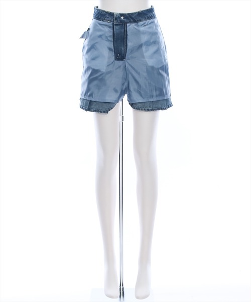 clear（クリア）の「インパン付きデニムプリーツミニスカート [スタイルアップ]≪2024AW新作≫（デニムスカート・レディース・ブラック/ブルー・S/M）」の6枚目の写真