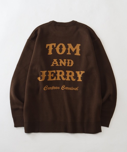 Tom＆Jerry（トムアンドジェリー）の「【Tom & Jerry/トム & ジェリー】 アートワークデザイン ジャガードニット セーター（ニット/セーター・メンズ・ブラウン/ブルー系その他/スミクロ/アイボリー・LL/M/L）」の10枚目の写真
