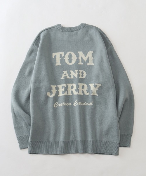 Tom＆Jerry（トムアンドジェリー）の「【Tom & Jerry/トム & ジェリー】 アートワークデザイン ジャガードニット セーター（ニット/セーター・メンズ・ブラウン/ブルー系その他/スミクロ/アイボリー・LL/M/L）」の12枚目の写真