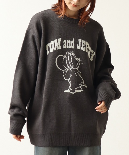 Tom＆Jerry（トムアンドジェリー）の「【Tom & Jerry/トム & ジェリー】 アートワークデザイン ジャガードニット セーター（ニット/セーター・メンズ・ブラウン/ブルー系その他/スミクロ/アイボリー・LL/M/L）」の17枚目の写真