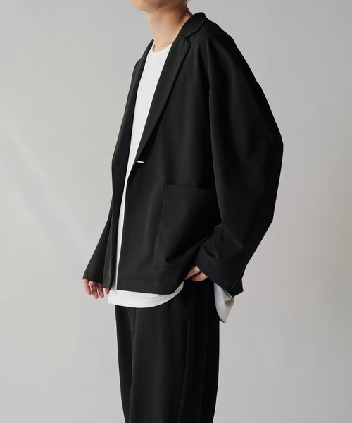 Lui's（ルイス）の「ウォッシャブル1Bジャケット（テーラードジャケット・メンズ・ブラック/ライトグレー・M/S）」の16枚目の写真