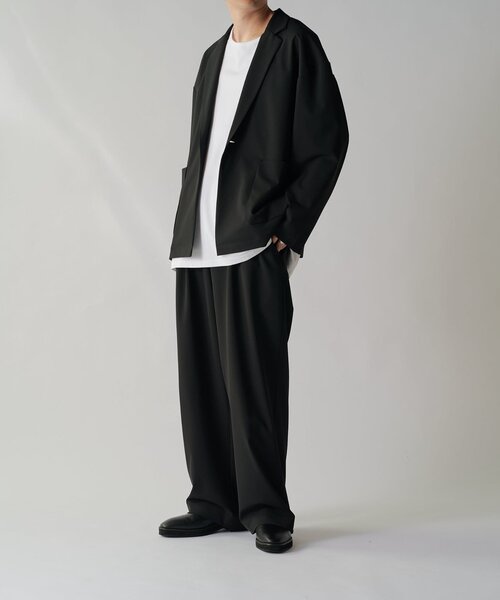 Lui's（ルイス）の「ウォッシャブル1Bジャケット（テーラードジャケット・メンズ・ブラック/ライトグレー・M/S）」の13枚目の写真