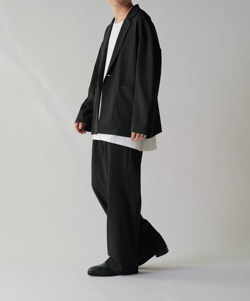 Lui's（ルイス）の「ウォッシャブル1Bジャケット（テーラードジャケット・メンズ・ブラック/ライトグレー・M/S）」の12枚目の写真