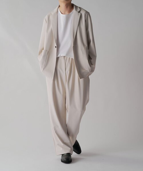 Lui's（ルイス）の「ウォッシャブル1Bジャケット（テーラードジャケット・メンズ・ブラック/ライトグレー・M/S）」の5枚目の写真