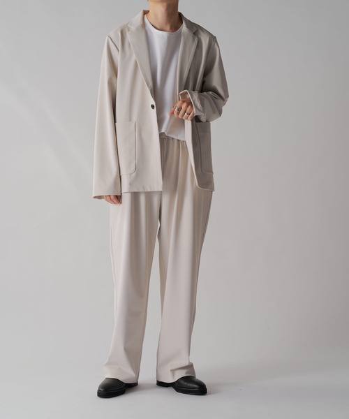 Lui's（ルイス）の「ウォッシャブル1Bジャケット（テーラードジャケット・メンズ・ブラック/ライトグレー・M/S）」の21枚目の写真