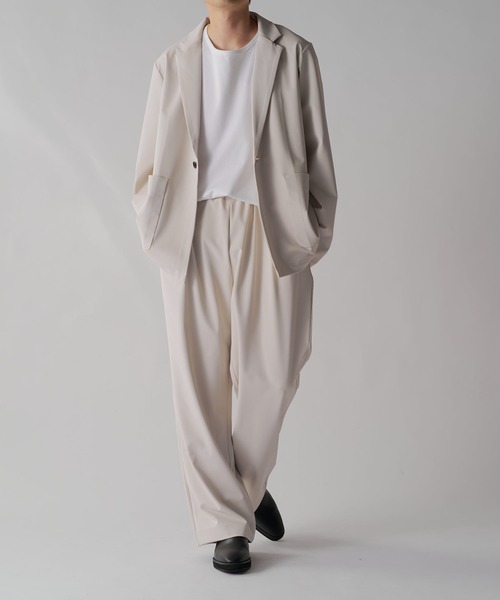 Lui's（ルイス）の「ウォッシャブル1Bジャケット（テーラードジャケット・メンズ・ブラック/ライトグレー・M/S）」の20枚目の写真