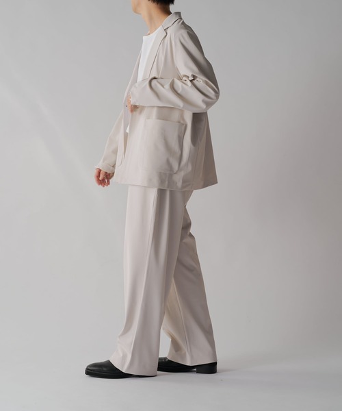 Lui's（ルイス）の「ウォッシャブル1Bジャケット（テーラードジャケット・メンズ・ブラック/ライトグレー・M/S）」の19枚目の写真