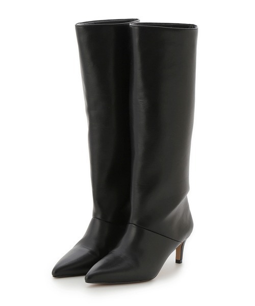 SNIDEL（スナイデル）の「ワイドシャフトロングブーツ（ブーツ・レディース・ブラック/ダークグレー/ベージュ・SMALL/LARGE/MEDIUM）」の2枚目の写真