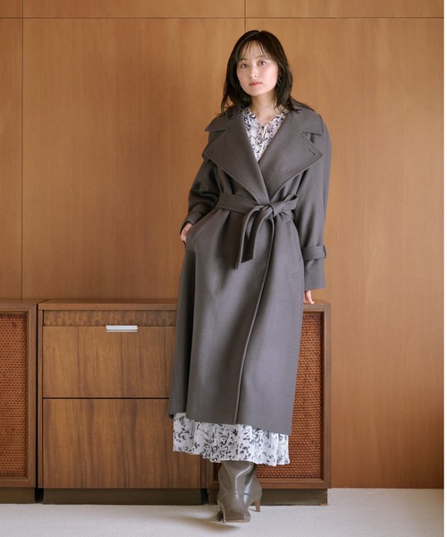 SNIDEL（スナイデル）の「ワイドシャフトロングブーツ（ブーツ・レディース・ブラック/ダークグレー/ベージュ・SMALL/LARGE/MEDIUM）」の6枚目の写真