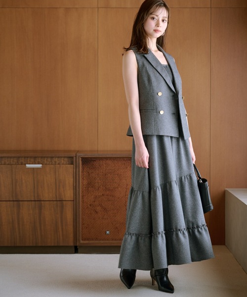 SNIDEL（スナイデル）の「ワイドシャフトロングブーツ（ブーツ・レディース・ブラック/ダークグレー/ベージュ・SMALL/LARGE/MEDIUM）」の7枚目の写真