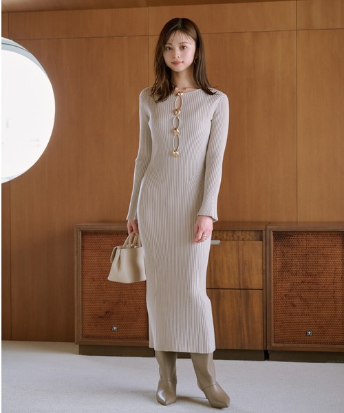 SNIDEL（スナイデル）の「ワイドシャフトロングブーツ（ブーツ・レディース・ブラック/ダークグレー/ベージュ・SMALL/LARGE/MEDIUM）」の8枚目の写真