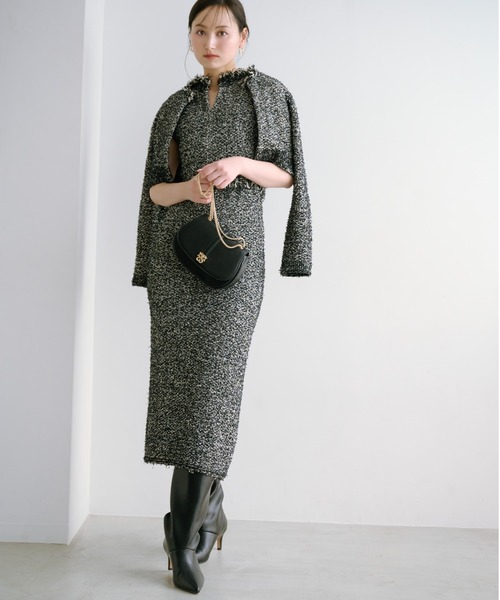 SNIDEL（スナイデル）の「ワイドシャフトロングブーツ（ブーツ・レディース・ブラック/ダークグレー/ベージュ・SMALL/LARGE/MEDIUM）」の9枚目の写真