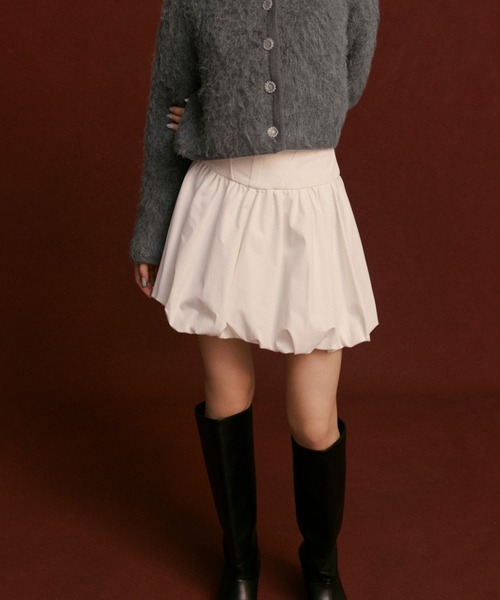 SNIDEL（スナイデル）の「ワイドシャフトロングブーツ（ブーツ・レディース・ブラック/ダークグレー/ベージュ・SMALL/LARGE/MEDIUM）」の4枚目の写真