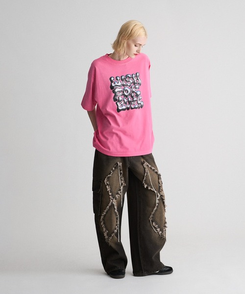 WISH FOR EVER(ウィッシュフォーエバー)の「FRINGE OVERDYED CARGO DENIM / フリンジオーバーダイカーゴデニム(デニムパンツ・メンズ・ブラック/ブラウン・MEDIUM/SMALL/LARGE)」の12枚目の写真