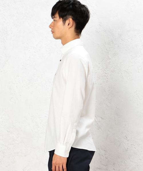 green label relaxing（グリーンレーベルリラクシング）の「【WEB限定】★★B/CRAZY VIYE EMBRO シャツ（シャツ/ブラウス・メンズ・ネイビー/オフホワイト・LARGE/MEDIUM/X-LARGE/SMALL）」の5枚目の写真