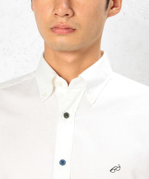 green label relaxing（グリーンレーベルリラクシング）の「【WEB限定】★★B/CRAZY VIYE EMBRO シャツ（シャツ/ブラウス・メンズ・ネイビー/オフホワイト・LARGE/MEDIUM/X-LARGE/SMALL）」の7枚目の写真