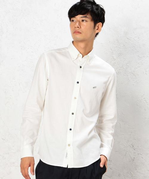 green label relaxing（グリーンレーベルリラクシング）の「【WEB限定】★★B/CRAZY VIYE EMBRO シャツ（シャツ/ブラウス・メンズ・ネイビー/オフホワイト・LARGE/MEDIUM/X-LARGE/SMALL）」の18枚目の写真