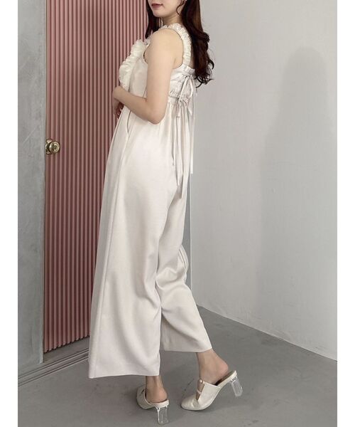 dazzlin（ダズリン）の「ハートチュールフリルオールインワン（つなぎ/オールインワン・レディース・ネイビー/アイボリー・SMALL/MEDIUM）」の9枚目の写真