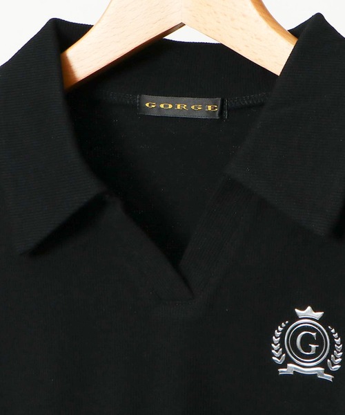 GORGE(ゴージ)の「スキッパーテレコシリコンTシャツ(Tシャツ/カットソー・レディース・オフホワイト/ブラック/イエロー・F)」の8枚目の写真