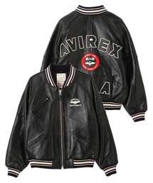 アヴィレックス【雰囲気抜群！】スタジャン　レザージャケット　AVIREX SIGNATUR VARSITY JACKET / シグネチャー バーシティ ジャケット