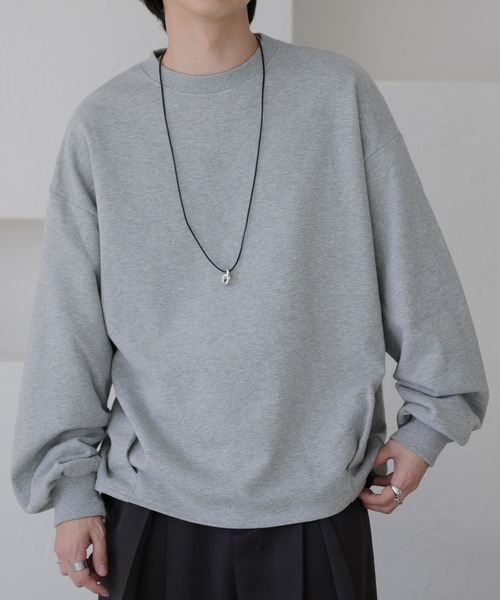 epnok(エプノック)の「タックオーバースウェット(スウェット・メンズ・レッド/グレー/ブラック・SMALL/MEDIUM/LARGE)」の2枚目の写真