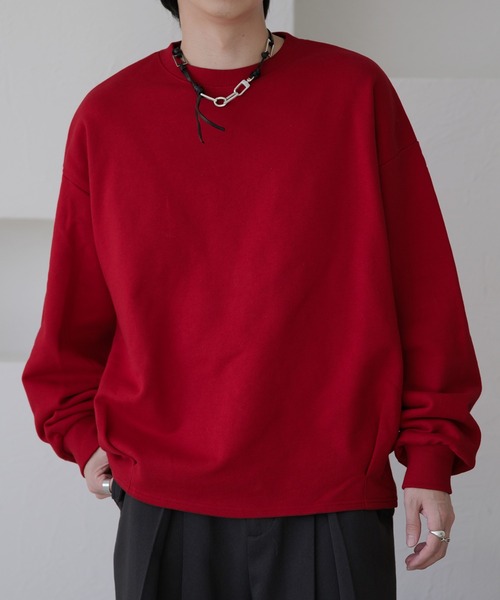 epnok(エプノック)の「タックオーバースウェット(スウェット・メンズ・レッド/グレー/ブラック・SMALL/MEDIUM/LARGE)」の3枚目の写真