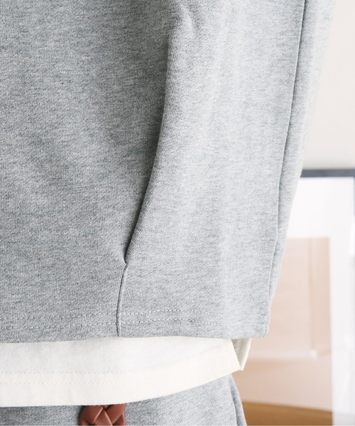 epnok(エプノック)の「タックオーバースウェット(スウェット・メンズ・レッド/グレー/ブラック・SMALL/MEDIUM/LARGE)」の6枚目の写真
