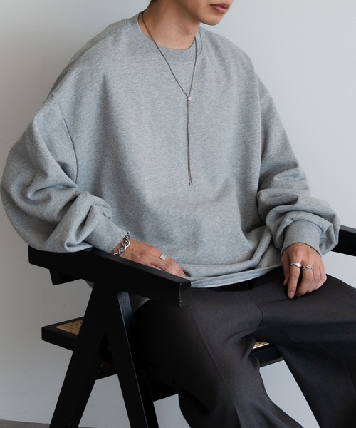 epnok(エプノック)の「タックオーバースウェット(スウェット・メンズ・レッド/グレー/ブラック・SMALL/MEDIUM/LARGE)」の10枚目の写真
