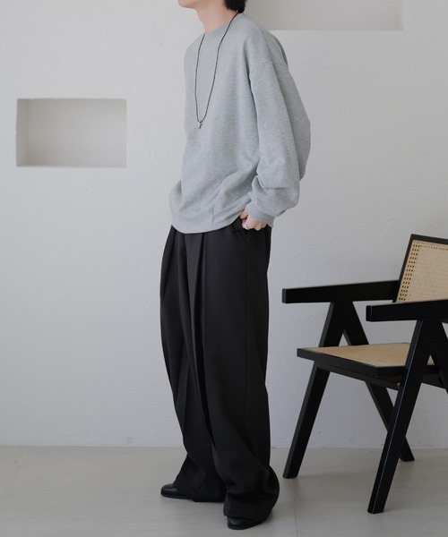 epnok(エプノック)の「タックオーバースウェット(スウェット・メンズ・レッド/グレー/ブラック・SMALL/MEDIUM/LARGE)」の16枚目の写真