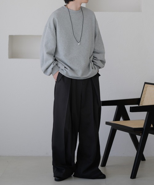 epnok(エプノック)の「タックオーバースウェット(スウェット・メンズ・レッド/グレー/ブラック・SMALL/MEDIUM/LARGE)」の15枚目の写真