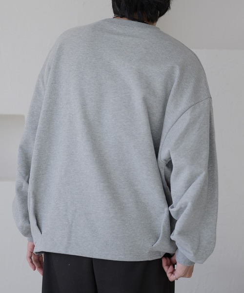 epnok(エプノック)の「タックオーバースウェット(スウェット・メンズ・レッド/グレー/ブラック・SMALL/MEDIUM/LARGE)」の13枚目の写真