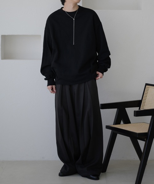 epnok(エプノック)の「タックオーバースウェット(スウェット・メンズ・レッド/グレー/ブラック・SMALL/MEDIUM/LARGE)」の21枚目の写真