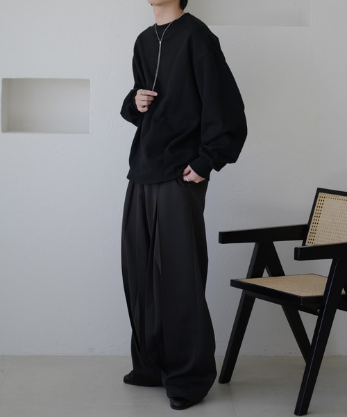 epnok(エプノック)の「タックオーバースウェット(スウェット・メンズ・レッド/グレー/ブラック・SMALL/MEDIUM/LARGE)」の22枚目の写真