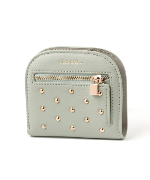 niko and...（ニコアンド）の「オリジナルスタッズ二つ折り財布（財布・レディース・ブラック/グリーン/レッド/シルバー/ゴールド・0）」の21枚目の写真