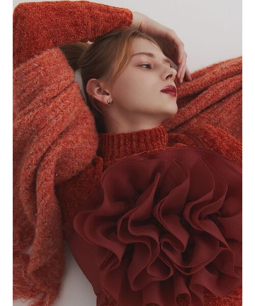 dazzlin（ダズリン）の「キャンディカラービッグマフラー（マフラー・レディース・アイボリー/ブラック/ピンク/オレンジ/グリーン/ブルー/パープル/ライトブルー・FREE）」の22枚目の写真