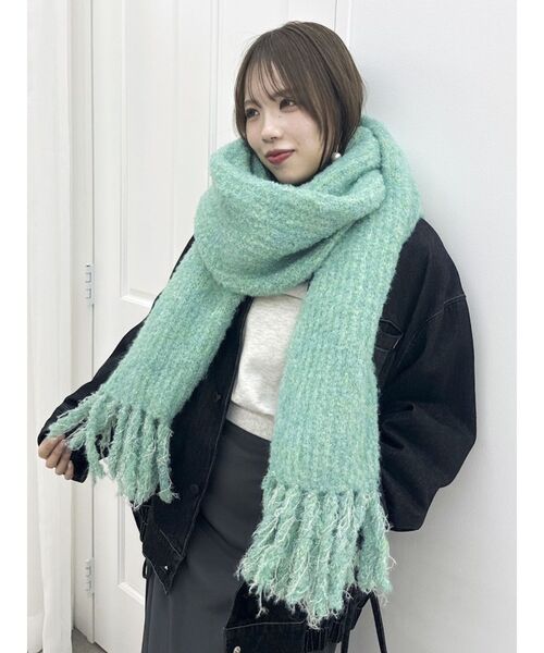 セール】キャンディカラービッグマフラー（マフラー）｜dazzlin