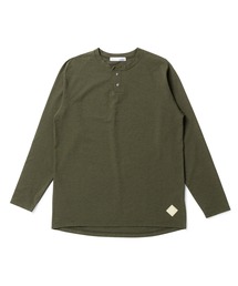 narifuri | NFC アクティブメッシュヘンリーネック長袖Tシャツ(Tシャツ/カットソー)