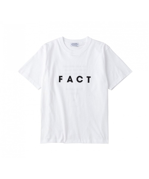【セール】【POET MEETS DUBWISE/ポエトミーツダブワイズ】 FACT T-Shirt 「FACT」ショートスリーブTシャツ（Tシャツ/カットソー）｜POET MEETS DUBWISE（ポエットミーツダブワイズ） 5,775円