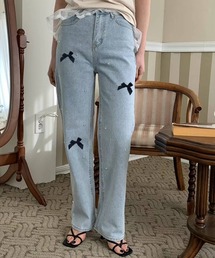 SPIGA（スピーガ）の「ﾘﾎﾞﾝﾋﾞｼﾞｭｰﾃﾞﾆﾑﾊﾟﾝﾂ（デニムパンツ）」
