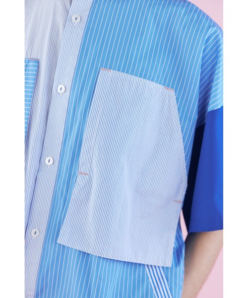 nagonstans ナゴンスタンス　シャツ bi－color pocket shirt | nagonstans (Women)/ナゴ