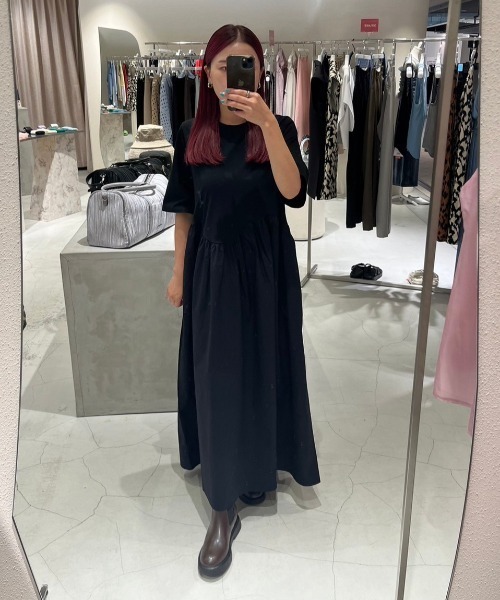 【新品】AMAIL Jaefun docking flare dress F AMAIL（アマイル）の「Jaefun docking flare dress（ワンピース