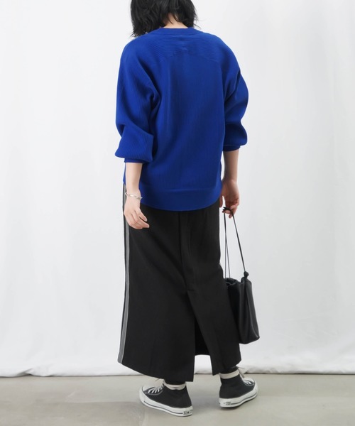 LUCA/LADY LUCK LUCA(ルカ/レディラックルカ)の「LC/LLL スウェディッシュリブカーディガン / コットンVネックカーディガン(カーディガン/ボレロ・レディース・ブラック/ブルー/ブラウン・FREE)」の14枚目の写真