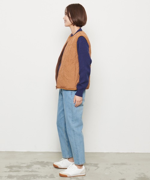 Arnold Palmer（アーノルドパーマー）の「アンブレラキルト リバーシブル ベスト（ダウンベスト・レディース・ブラック/キャメル/ネイビー・L/M/S）」の15枚目の写真