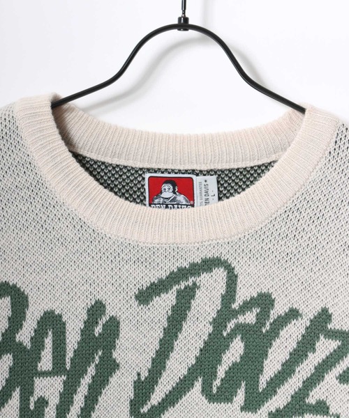BEN DAVIS(ベンデイビス)の「BEN DAVIS/ベンデイビス SELECTION KNIT TOP/オーバーサイズ ニット ストリート ロゴ セーター/レディース メンズ(ニット/セーター・メンズ・ライトグレー/ブルー/オフホワイト/ブラック・XL/L/M)」の17枚目の写真