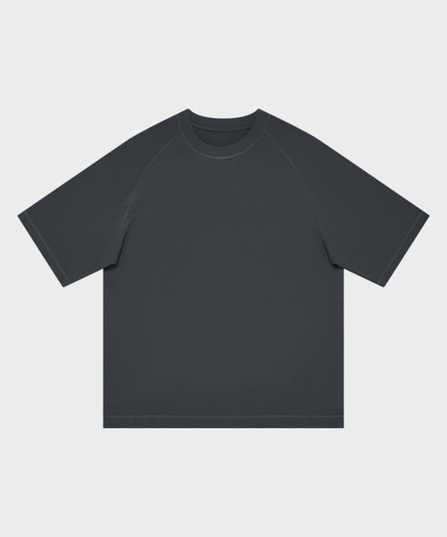 TOBEE(トゥビー)の「【TOBEE】 コットン半袖Tシャツ 無地ルーズフィットラグランスリーブ(Tシャツ/カットソー・メンズ・ベージュ/ダークグレー/ライトグリーン/ホワイト/ブラウン/ダークグリーン/ブラック・SMALL/MEDIUM/LARGE/X-LARGE)」の4枚目の写真