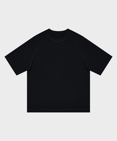 TOBEE(トゥビー)の「【TOBEE】 コットン半袖Tシャツ 無地ルーズフィットラグランスリーブ(Tシャツ/カットソー・メンズ・ベージュ/ダークグレー/ライトグリーン/ホワイト/ブラウン/ダークグリーン/ブラック・SMALL/MEDIUM/LARGE/X-LARGE)」の3枚目の写真