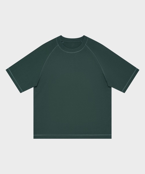 TOBEE(トゥビー)の「【TOBEE】 コットン半袖Tシャツ 無地ルーズフィットラグランスリーブ(Tシャツ/カットソー・メンズ・ベージュ/ダークグレー/ライトグリーン/ホワイト/ブラウン/ダークグリーン/ブラック・SMALL/MEDIUM/LARGE/X-LARGE)」の18枚目の写真